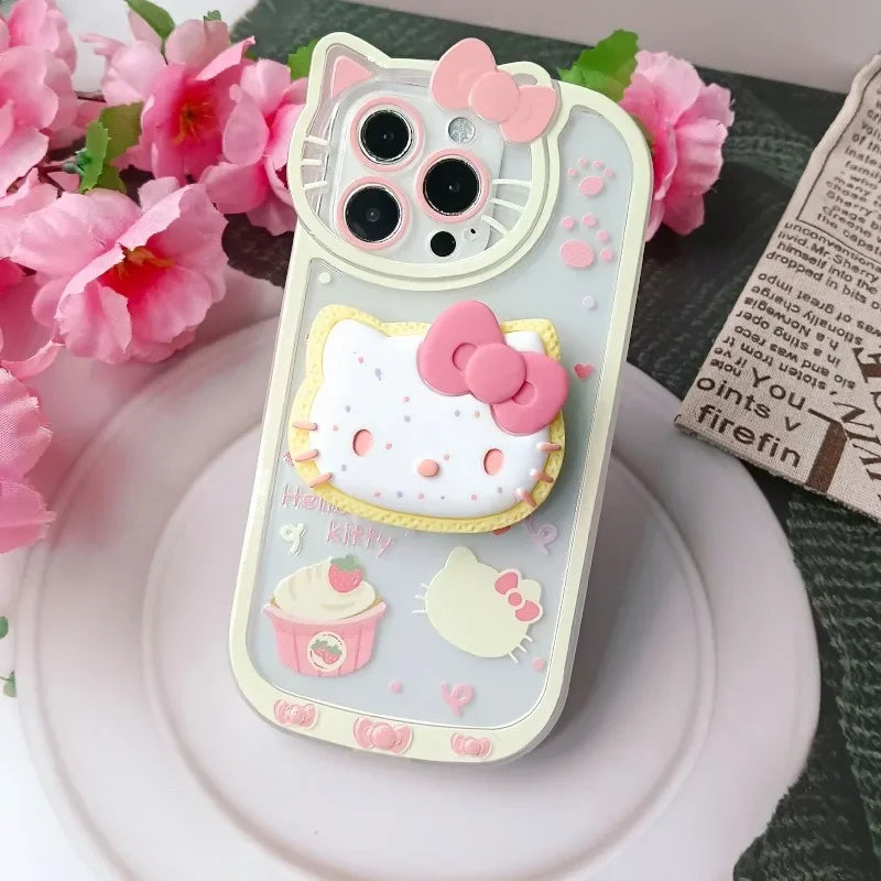 Hello Kitty Stand Phone Case – Y2K Shockproof Kickstand Cover for iPhone 7/8 Plus, X/XS, XR, 11, 12, 13, 14, 15, 16 & 17 Pro Max