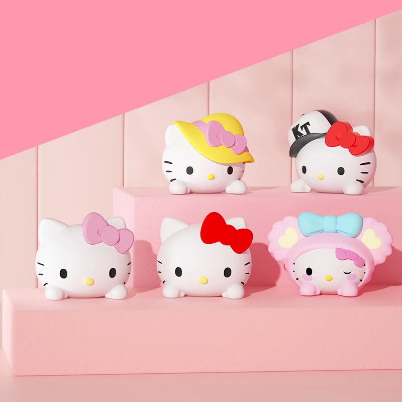 5PCS Hello Kitty Car Decoration Set – Kawaii Dashboard Ornaments & Cute DIY Car Interior Display Accessories