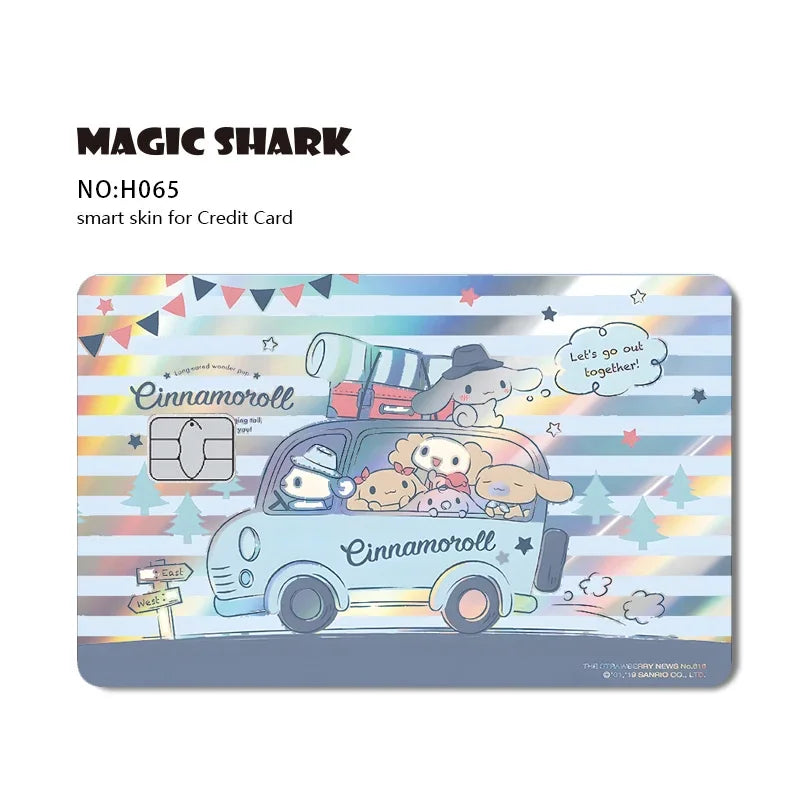 Hello Kitty & Kuromi Holographic Laser Shiny Card Skin Sticker for Debit & Credit Cards 💳🎀