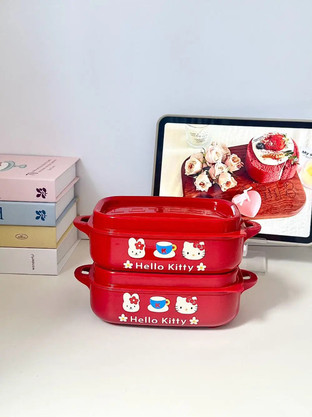 Hello Kitty Anime Lunch Box & Instant Noodle Bowl – PP Microwave-Safe Large Capacity Portable Food Container