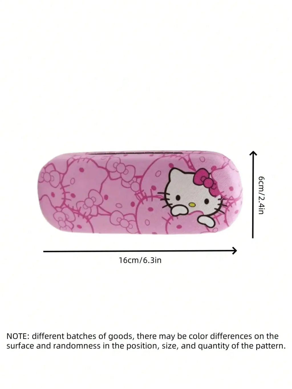 3pcs Hello Kittys glasses case and cloth Pink cat head design Soft microfiber Used to clean and put  glasses, mobile phones
