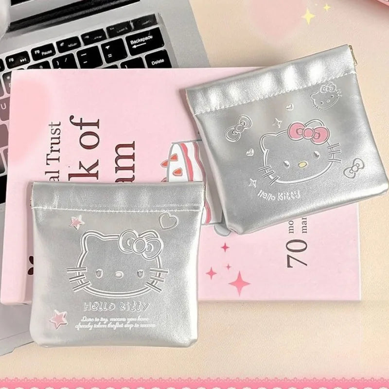 Hello Kitty Organizer Pouch – Portable Makeup, Earphone & Travel Storage Bag