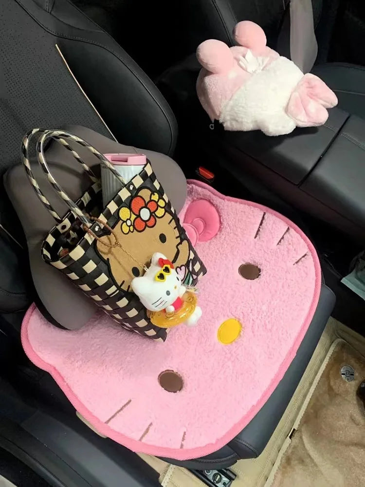 Kawaii Cat Plush Bathroom Rug – Soft Absorbent Non-Slip Doormat for Bedroom, Living Room & Home Decor