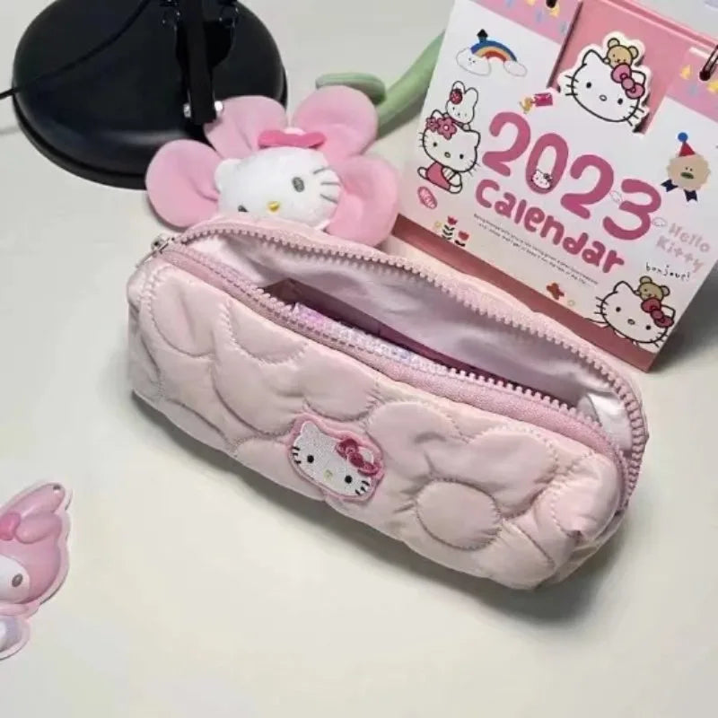 Hello Kitty Pen Bag – Cute Cartoon Stationery & Makeup Storage Pouch for Students