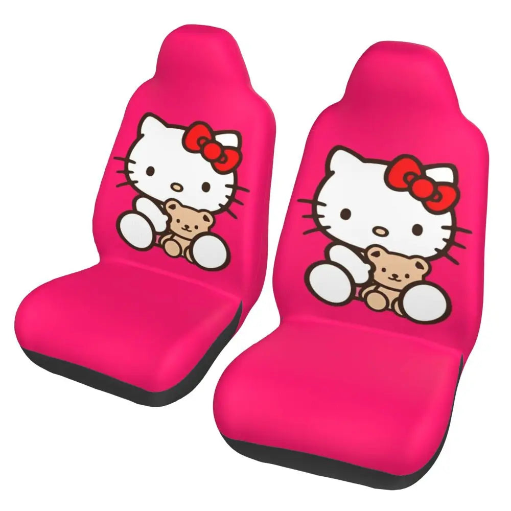 Hello Kitty Star Car Seat Cover – Universal All-Season Seat Protector for Cars, SUVs & Trucks