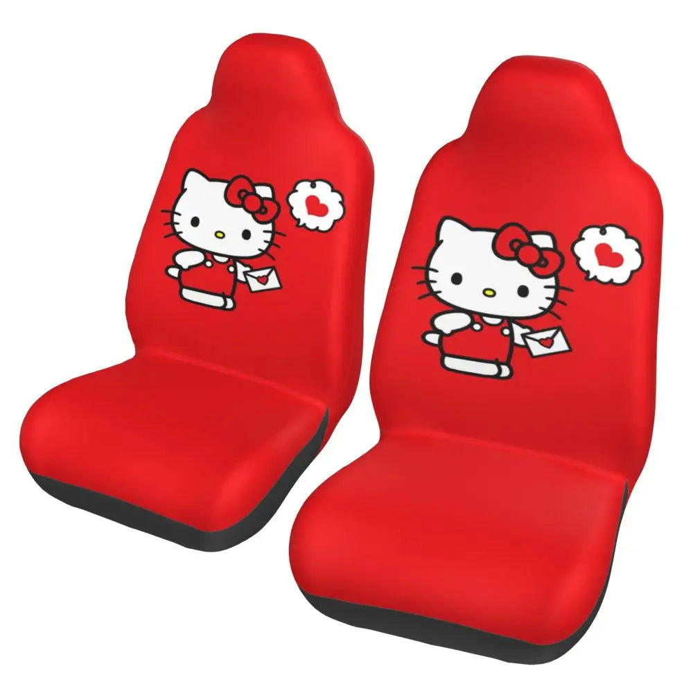 Hello Kitty Universal Car Seat Cover – Waterproof Kawaii Cartoon Seat Protector for Cars, SUVs & Trucks
