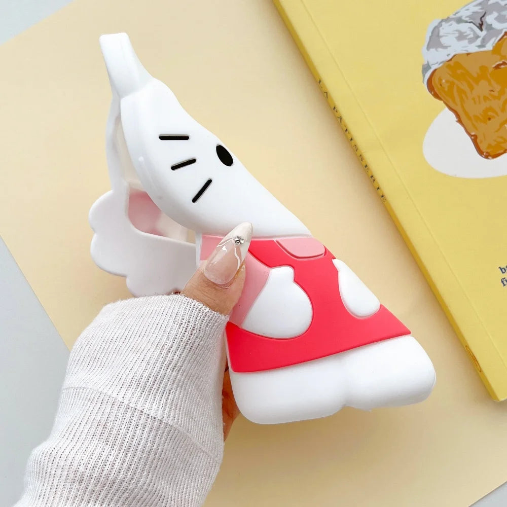 Hello Kitty 3D Silicone Soft Phone Case For iPhone 17 Pro 16 Plus 15 14 13 12 Mini 11 Pro Max XR X XS 7 8 Shockproof Phone Cover
