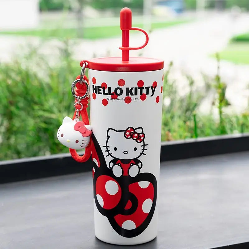 Hello Kitty Red Series 316 Stainless Steel Thermos Cup – Cute Insulated Water Bottle for Women & Students