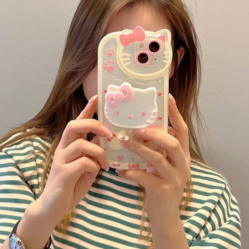 Hello Kitty Stand Phone Case – Y2K Shockproof Kickstand Cover for iPhone 7/8 Plus, X/XS, XR, 11, 12, 13, 14, 15, 16 & 17 Pro Max