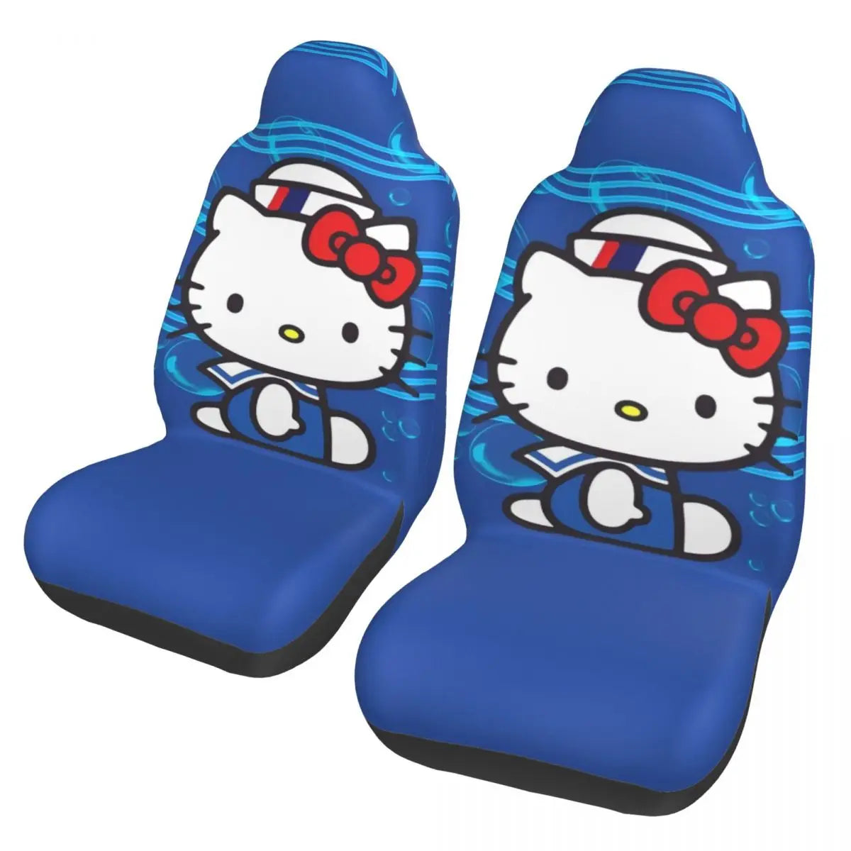 Hello Kitty Pink Leopard Car Seat Cover – Universal Four Seasons Seat Protector Cushion for Cars