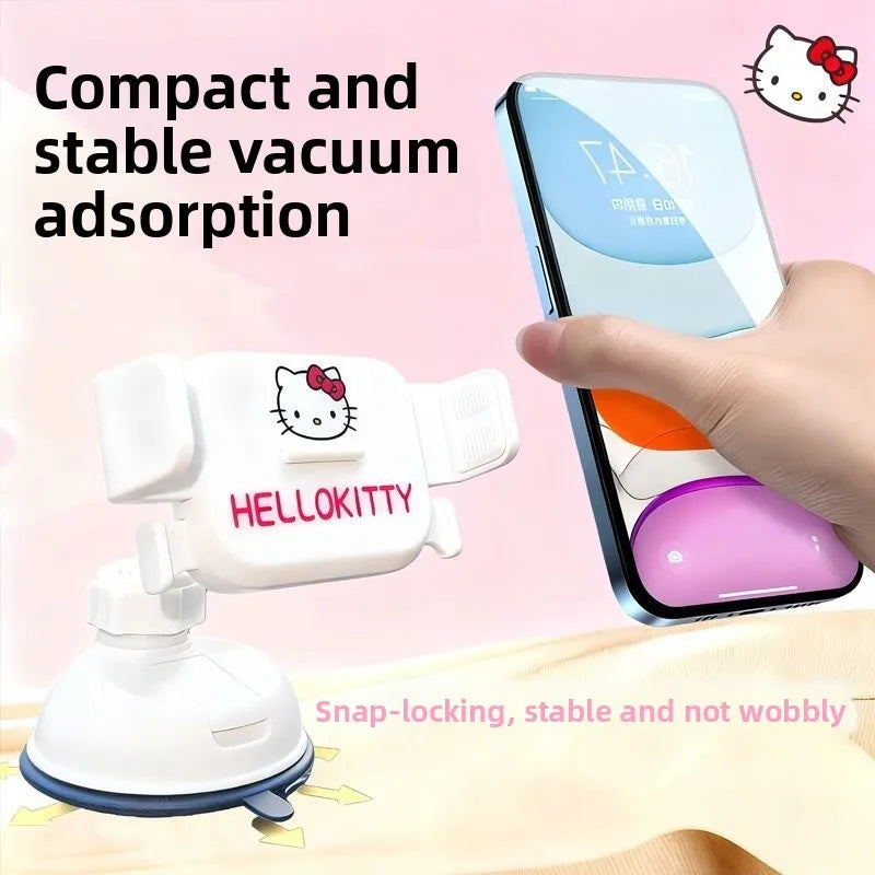 Hello Kitty Car Phone Holder – Cute Kawaii Air Vent Mount for Navigation & Hands-Free Driving