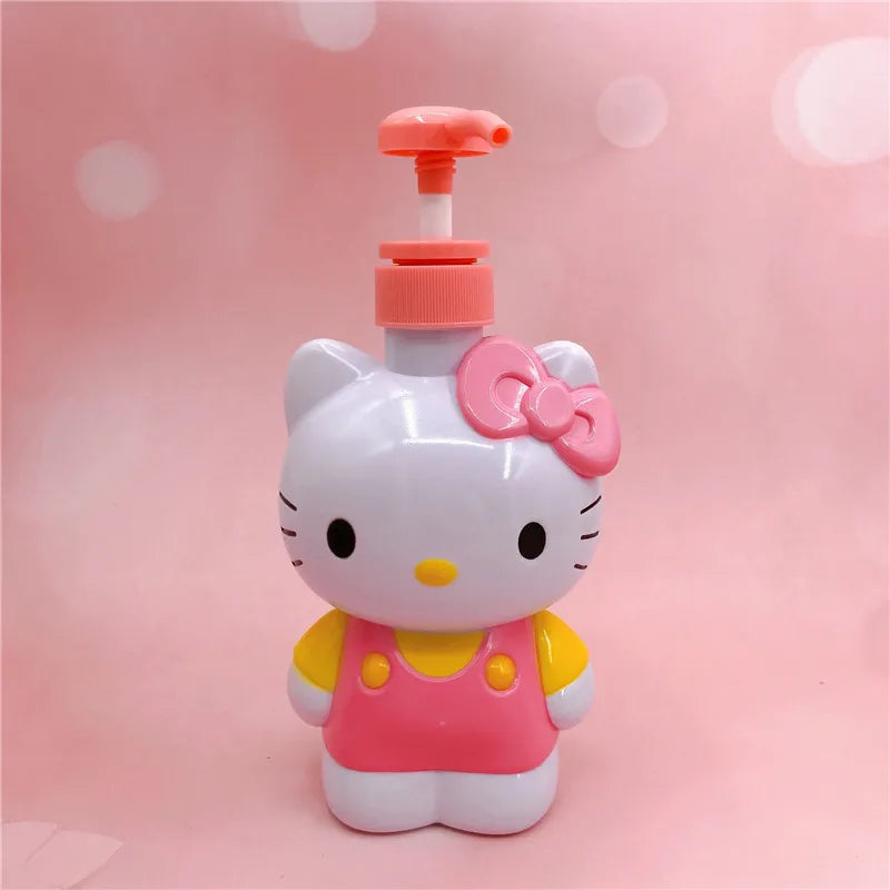 Sanrio Hello Kitty Shower Gel Shampoo Lotion Dispensing Pressure Bottle Bathroom Accessories Dispensing Bottle Sub-Bottling Gift