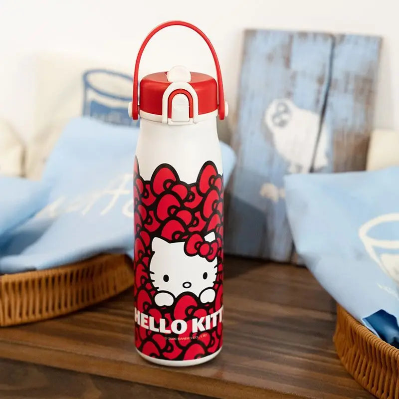 Hello Kitty Red Series 316 Stainless Steel Thermos Cup – Cute Insulated Water Bottle for Women & Students