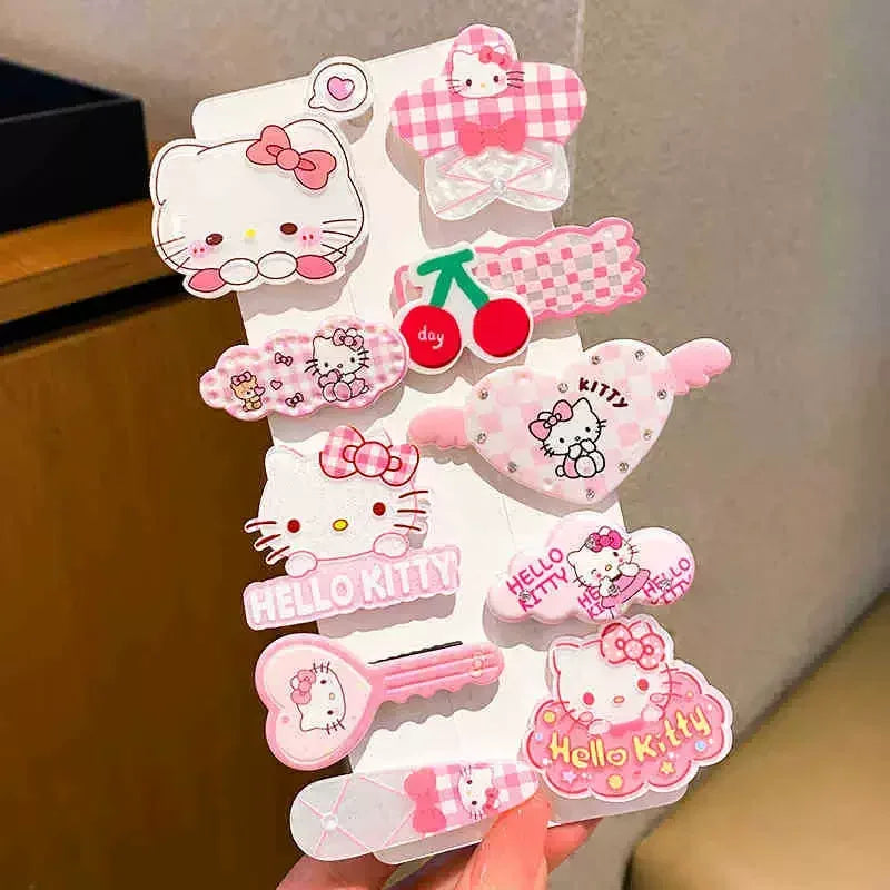 Hello Kitty Hair Accessories Set – Cute Cartoon Hair Ties, Hair Clips & Scrunchies for Girls and Kids
