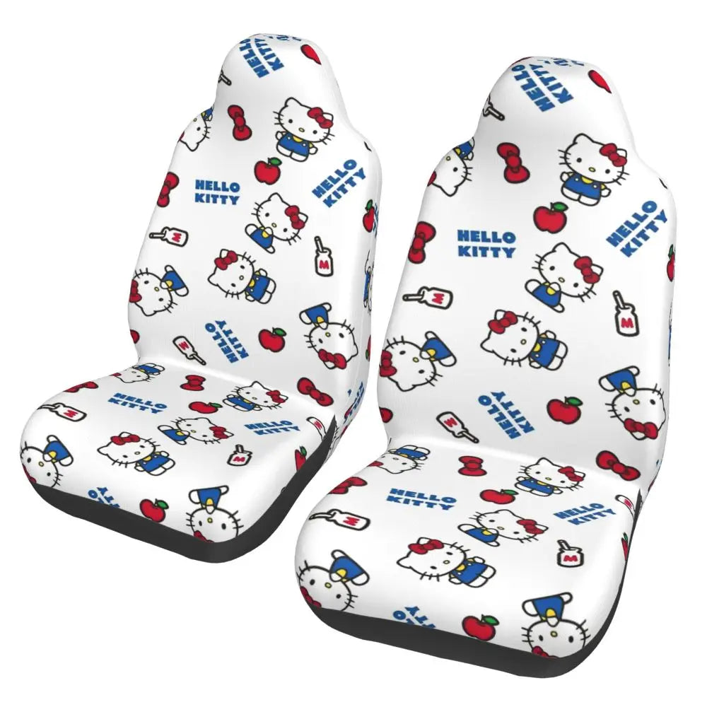 Hello Kitty Star Car Seat Cover – Universal All-Season Seat Protector for Cars, SUVs & Trucks