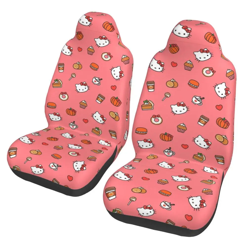 Hello Kitty Universal Car Seat Cover – Waterproof Kawaii Cartoon Seat Protector for Cars, SUVs & Trucks
