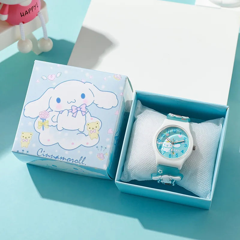 Hello Kitty 3D Cartoon Kids Watch – Waterproof Quartz Wristwatch Gift Set for Girls