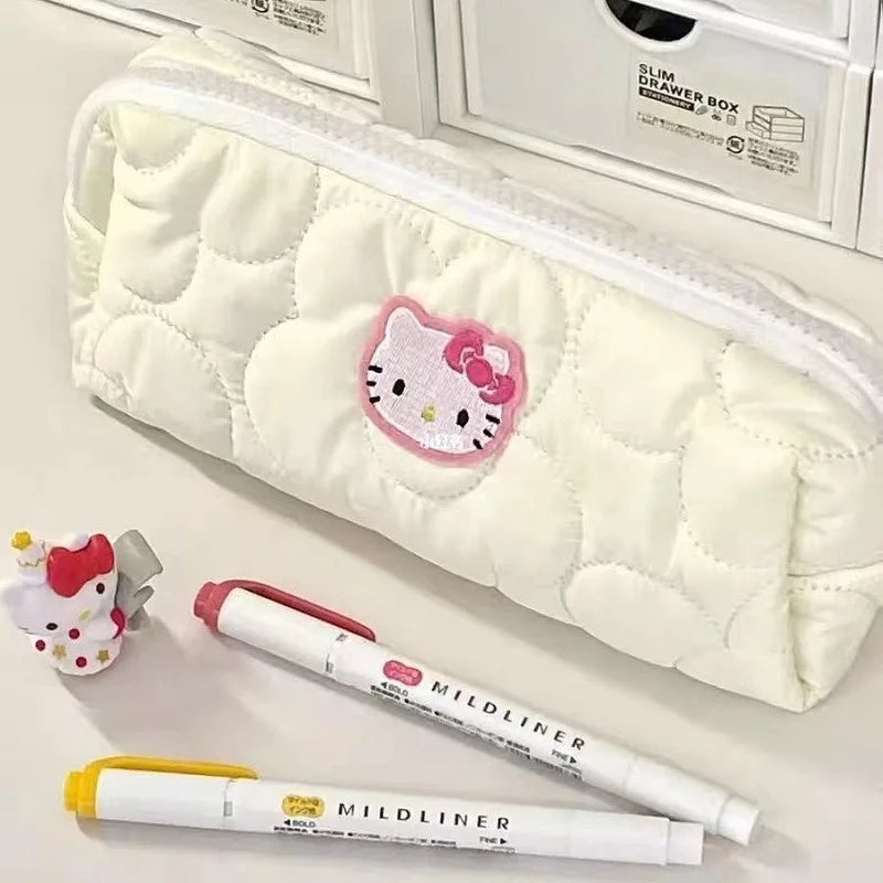 Hello Kitty Pen Bag – Cute Cartoon Stationery & Makeup Storage Pouch for Students