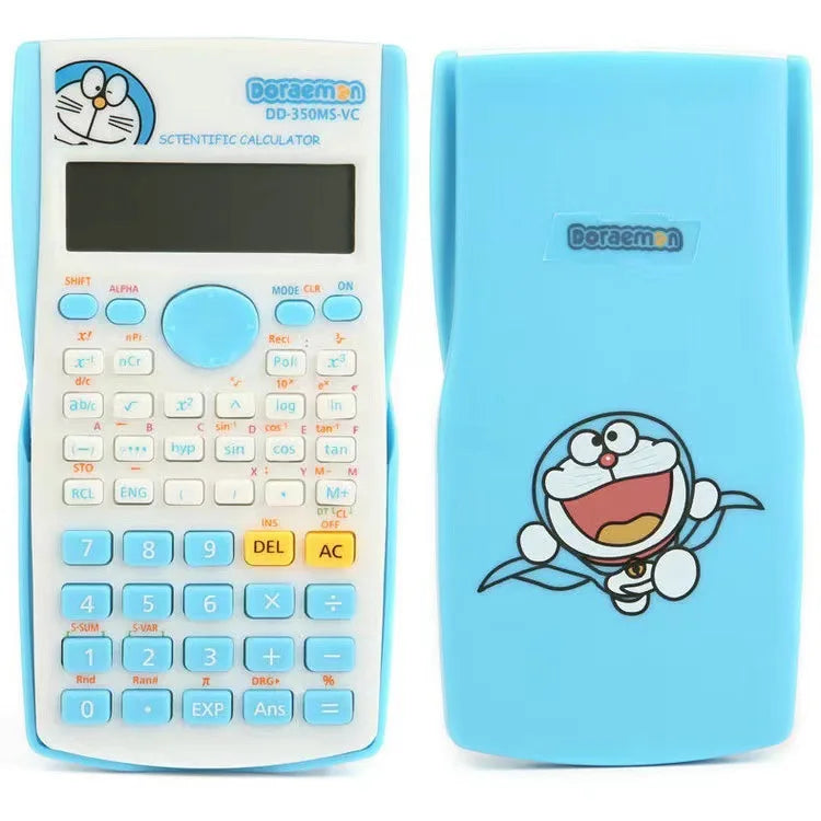 Cute Kitty 82MS Scientific Calculator 240 Functions with Dual Line Display for School Exams Students Engineering Math Statistics