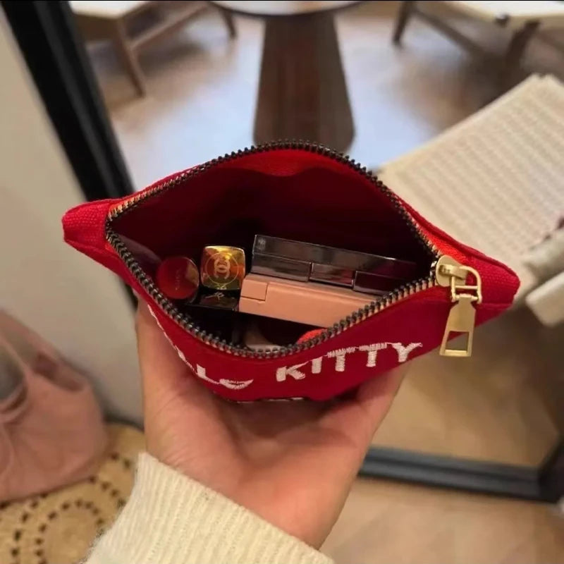 Hello Kitty Vintage Storage Handbag & Coin Purse Set – Cute Retro Fashion Bag for Women & Girls