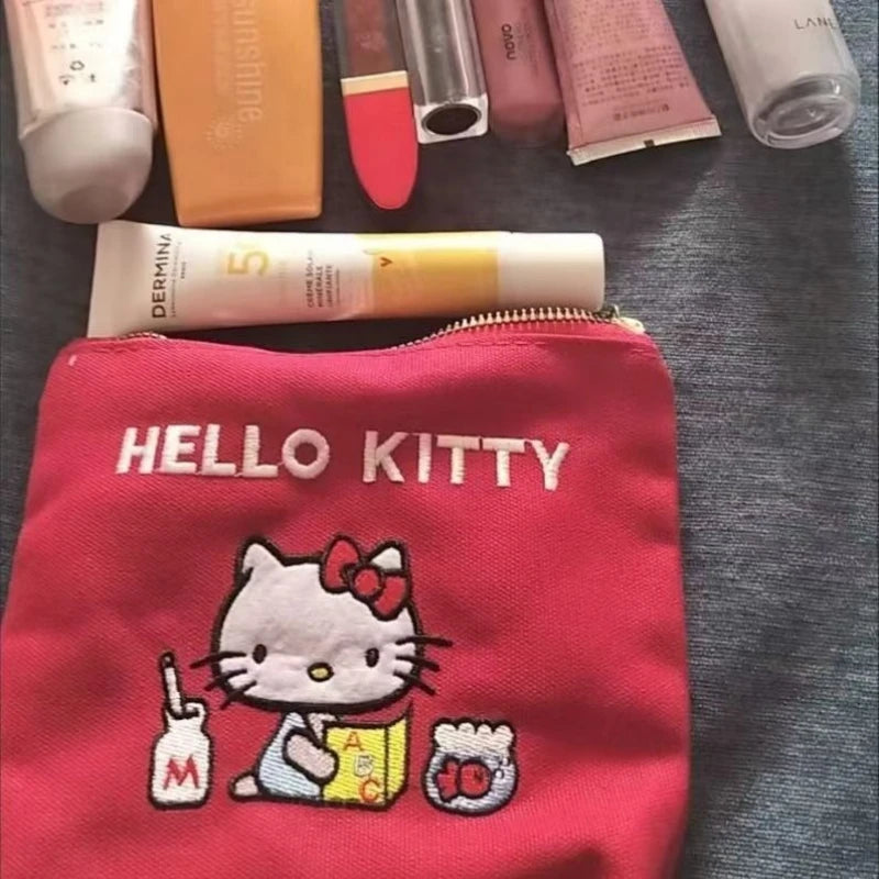 Hello Kitty Vintage Storage Handbag & Coin Purse Set – Cute Retro Fashion Bag for Women & Girls