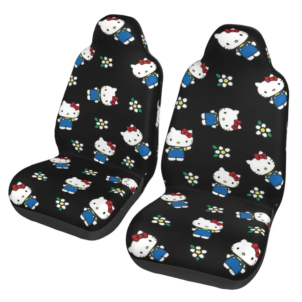 Hello Kitty Star Car Seat Cover – Universal All-Season Seat Protector for Cars, SUVs & Trucks