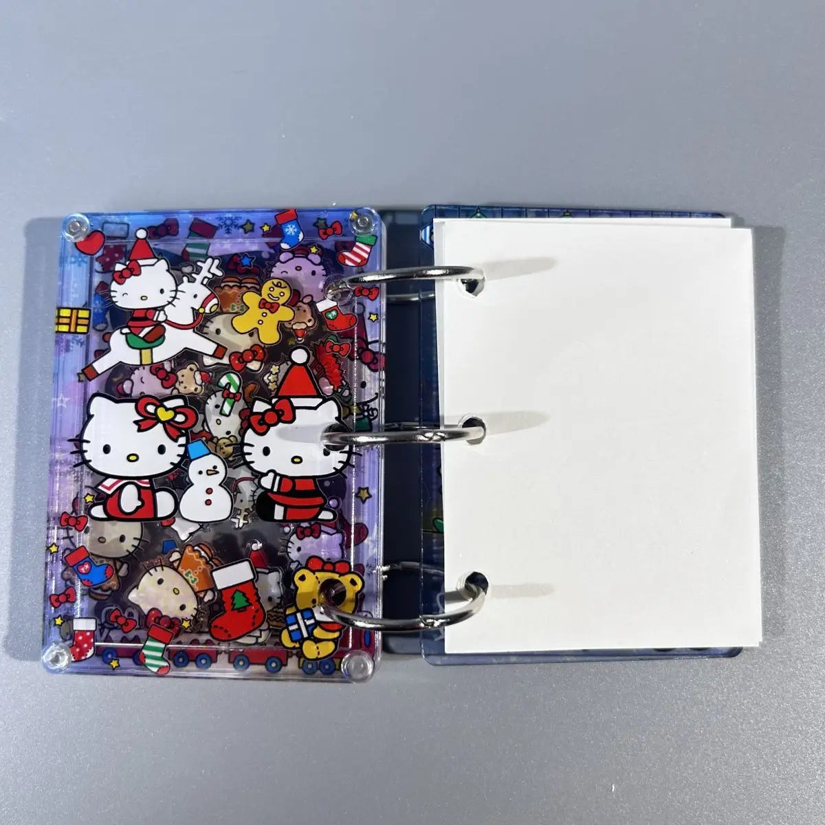 Hello Kitty Shake Book Acrylic Loose-Leaf Notebook – Cute Kawaii Cartoon DIY Student Journal – Personalized Creative Writing Book & Gift