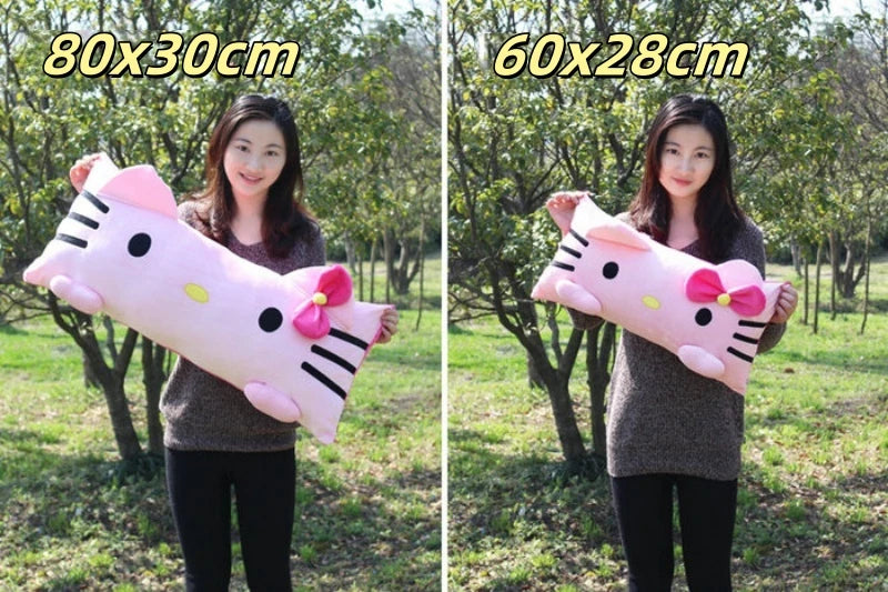 Big Size Hello Kitty Back Cushion – Soft Long Pillow for Sofa, Bed & Home Decor