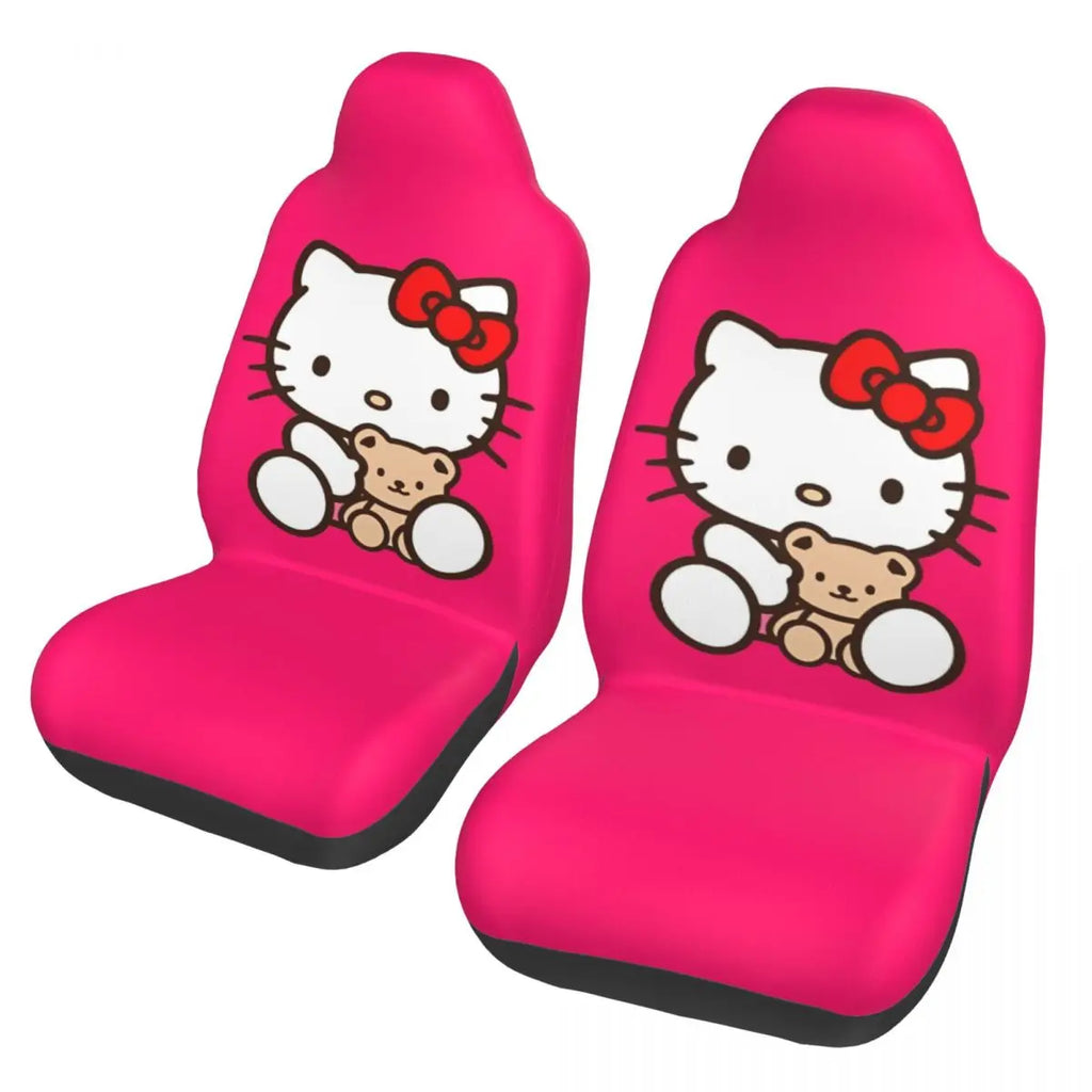 Hello Kitty Star Car Seat Cover – Universal All-Season Seat Protector for Cars, SUVs & Trucks