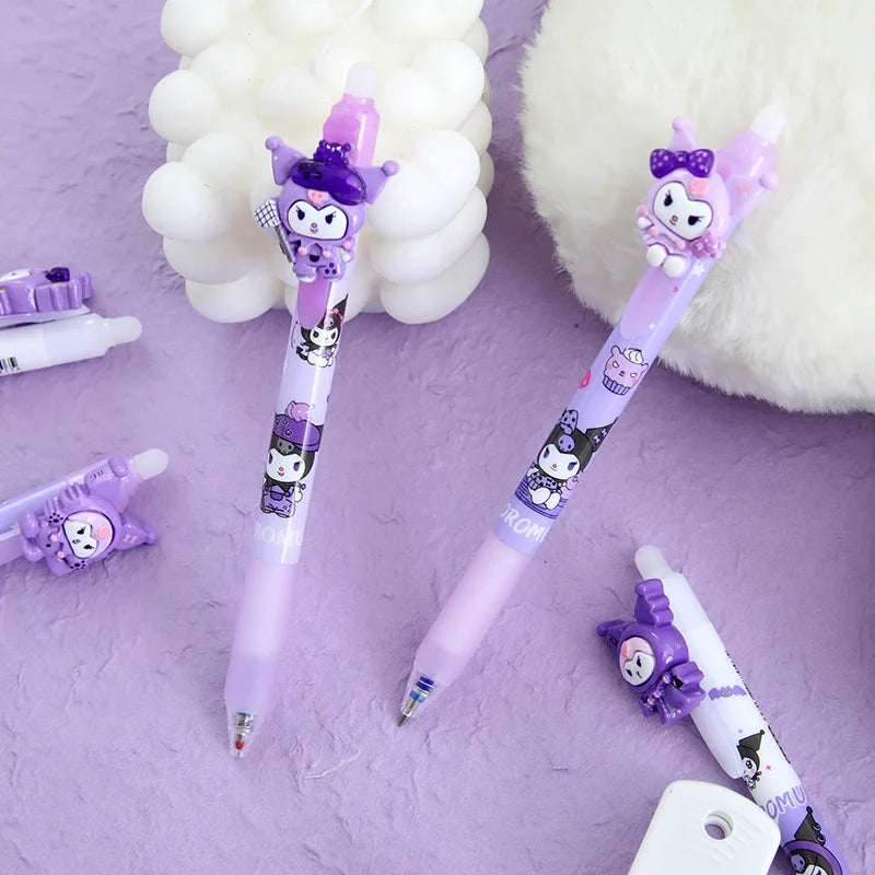 Title

6/36Pcs Sanrio Kuromi Erasable Gel Pens – Cute 0.5mm Blue Ink Neutral Pens – Kawaii Stationery for School, Office & Gifts