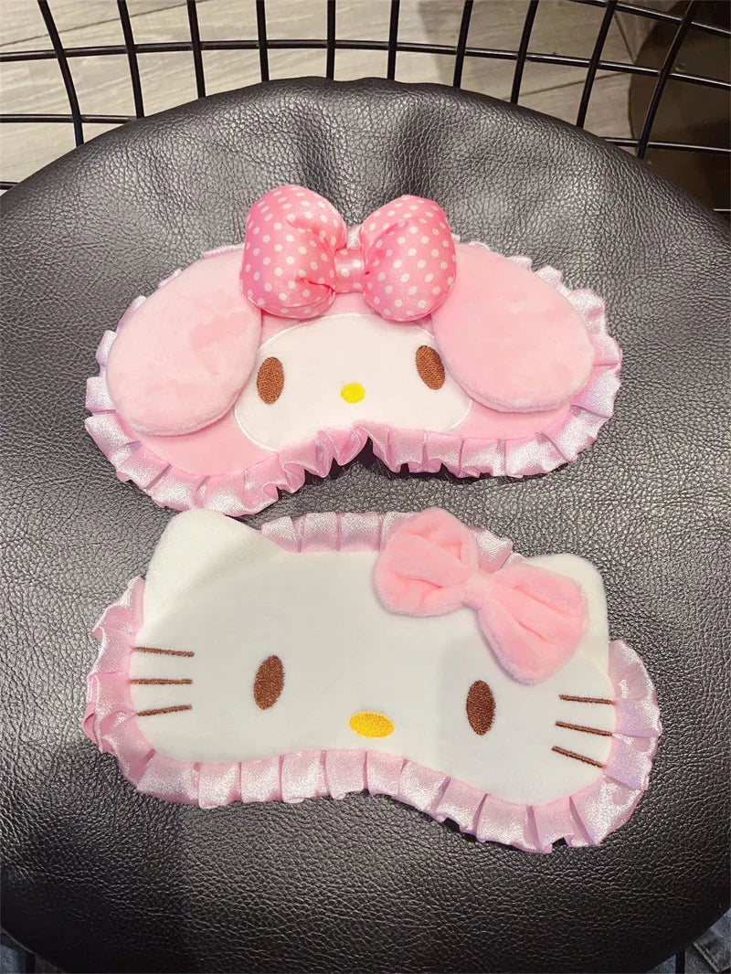 My Melody Cartoon Sleep Eye Mask – Kawaii Japanese Style Comfortable Blindfold for Sleeping