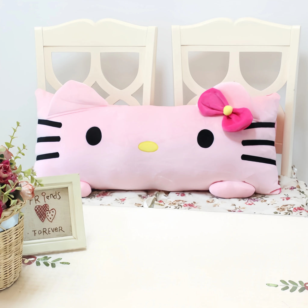 Big Size Hello Kitty Back Cushion – Soft Long Pillow for Sofa, Bed & Home Decor