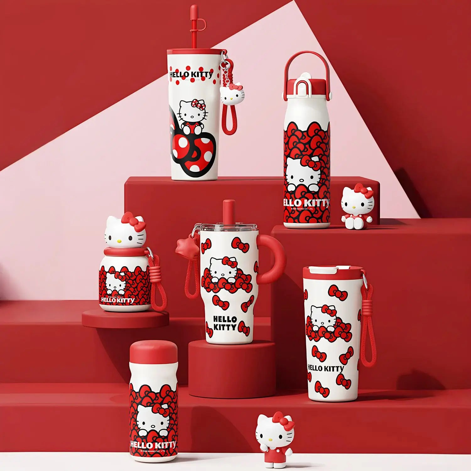 Hello Kitty Red Series 316 Stainless Steel Thermos Cup – Cute Insulated Water Bottle for Women & Students