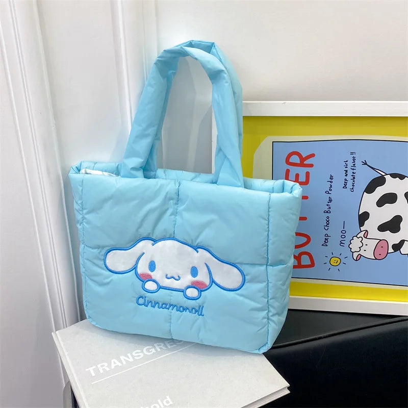 Anime Sanrio Hello Kitty Hand Bag Shoulder Bag My Melody Cinnamoroll Kuromi Makeup Bag Commuter Bag Birthday Christmas Gifts