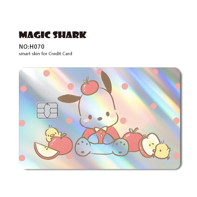 Hello Kitty & Kuromi Holographic Laser Shiny Card Skin Sticker for Debit & Credit Cards 💳🎀