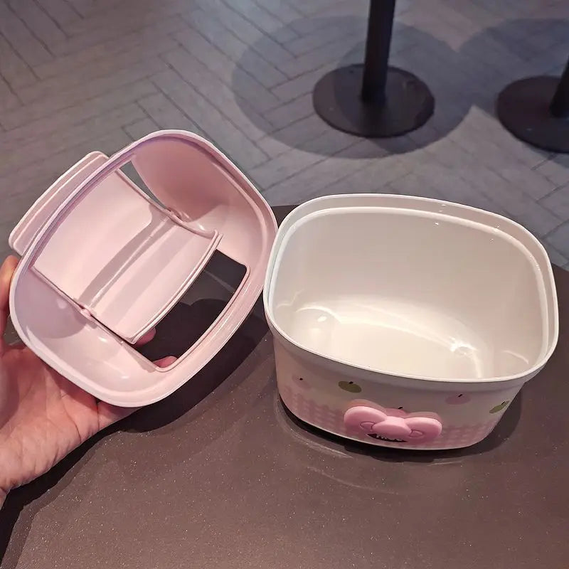 Cute Hello Kitty Flip-Top Desktop Trash Can – Mini Storage Bin for Office, Home & Kids Room