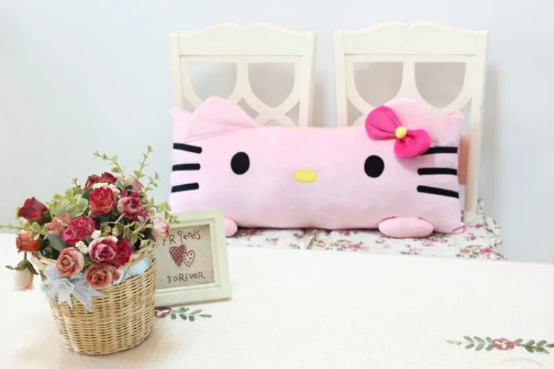 Big Size Hello Kitty Back Cushion – Soft Long Pillow for Sofa, Bed & Home Decor