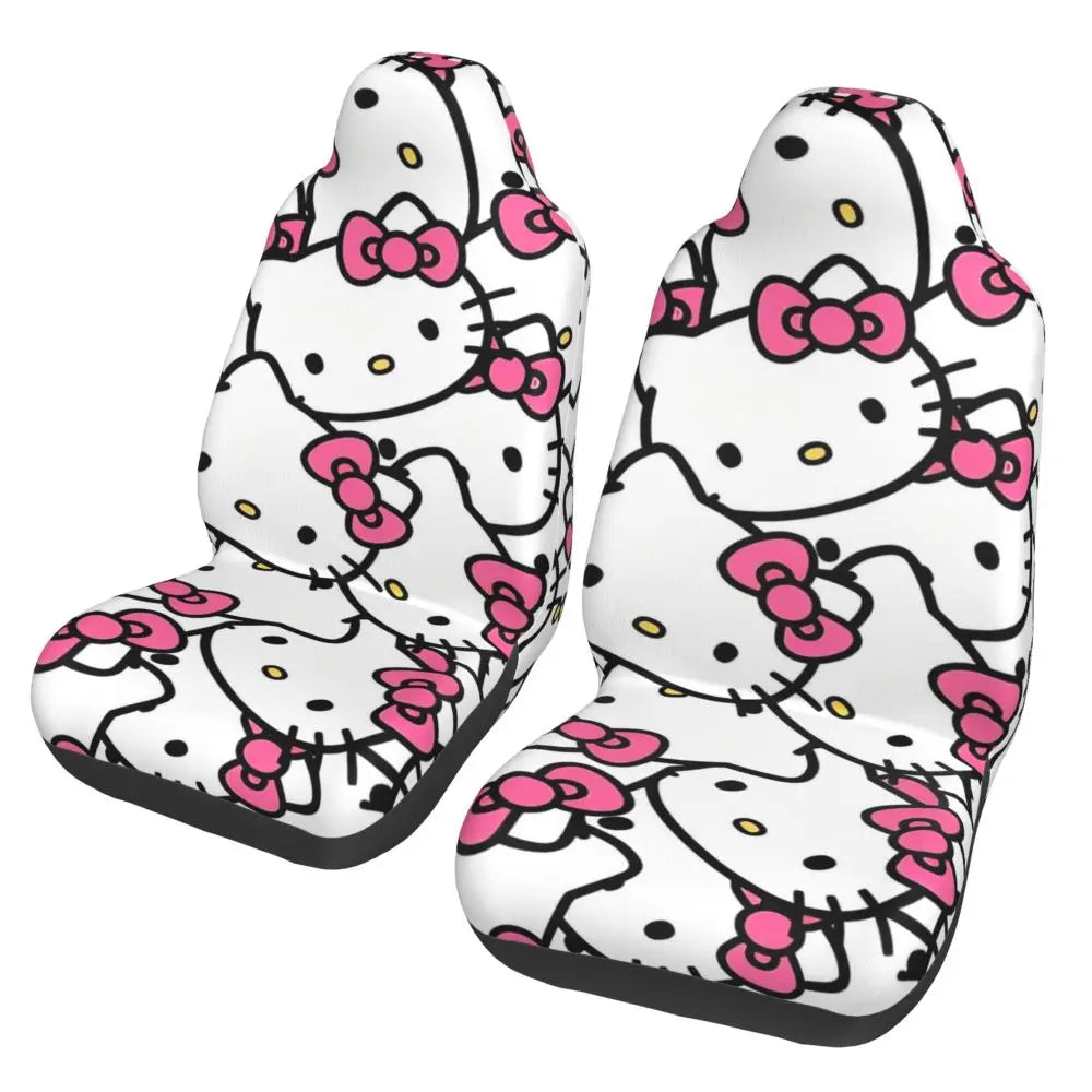 Hello Kitty Universal Car Seat Cover – Waterproof Kawaii Cartoon Seat Protector for Cars, SUVs & Trucks