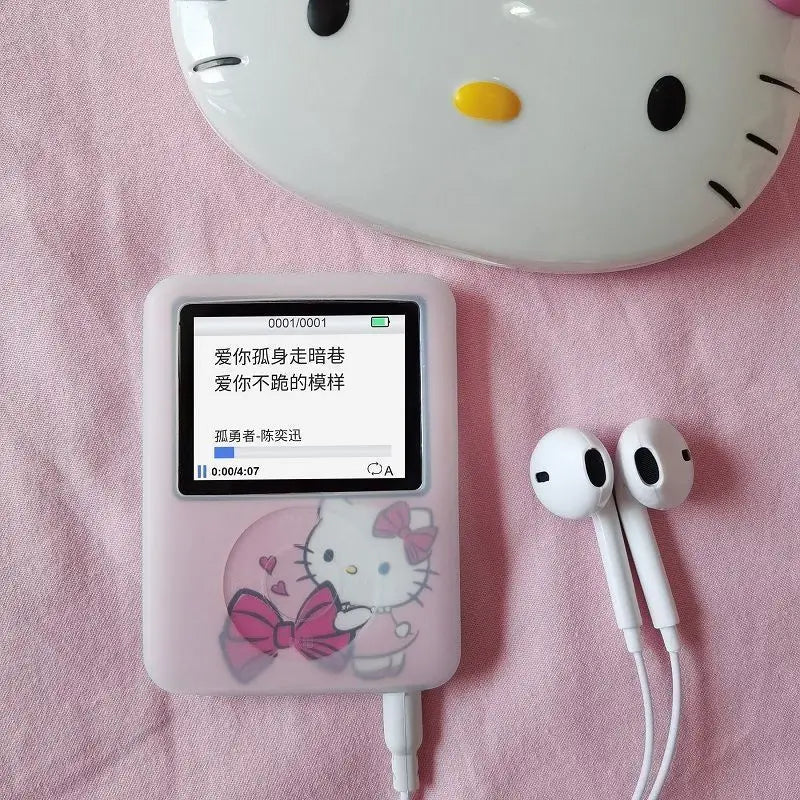 Anime Sanrio Hello Kitty Mp3MP4 Novel Music Player Student Girls Exercise Running Hearing Gift with Screen Walkman Cute Kawaii