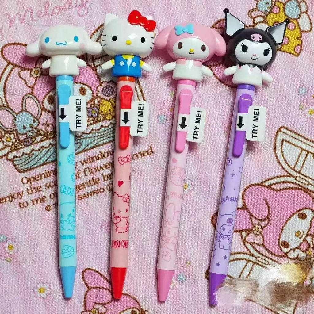 Hello Kitty Pen Retractable Ballpoint Pen Cute Cartoon Pen Smooth Writing Ballpoint Pen Student Gift Christmas Gift