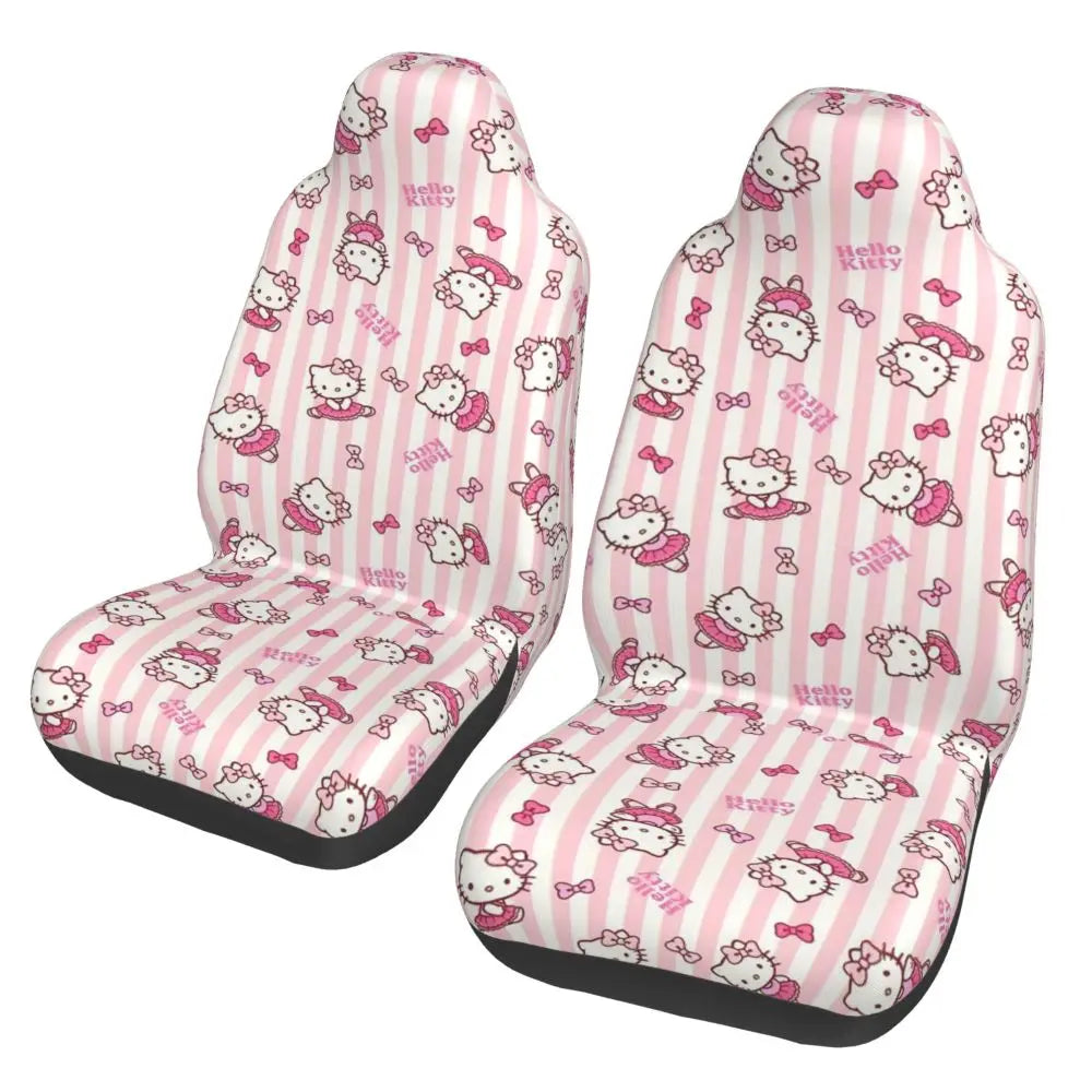Hello Kitty Star Car Seat Cover – Universal All-Season Seat Protector for Cars, SUVs & Trucks