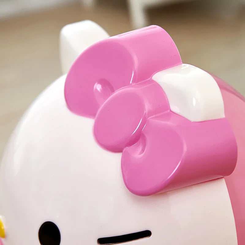Sanrio Trash Can Kawaii Hello Kitty Cartoon Household Flip Trash Can Living Room Bedroom Bathroom Desktop Storage Bucket