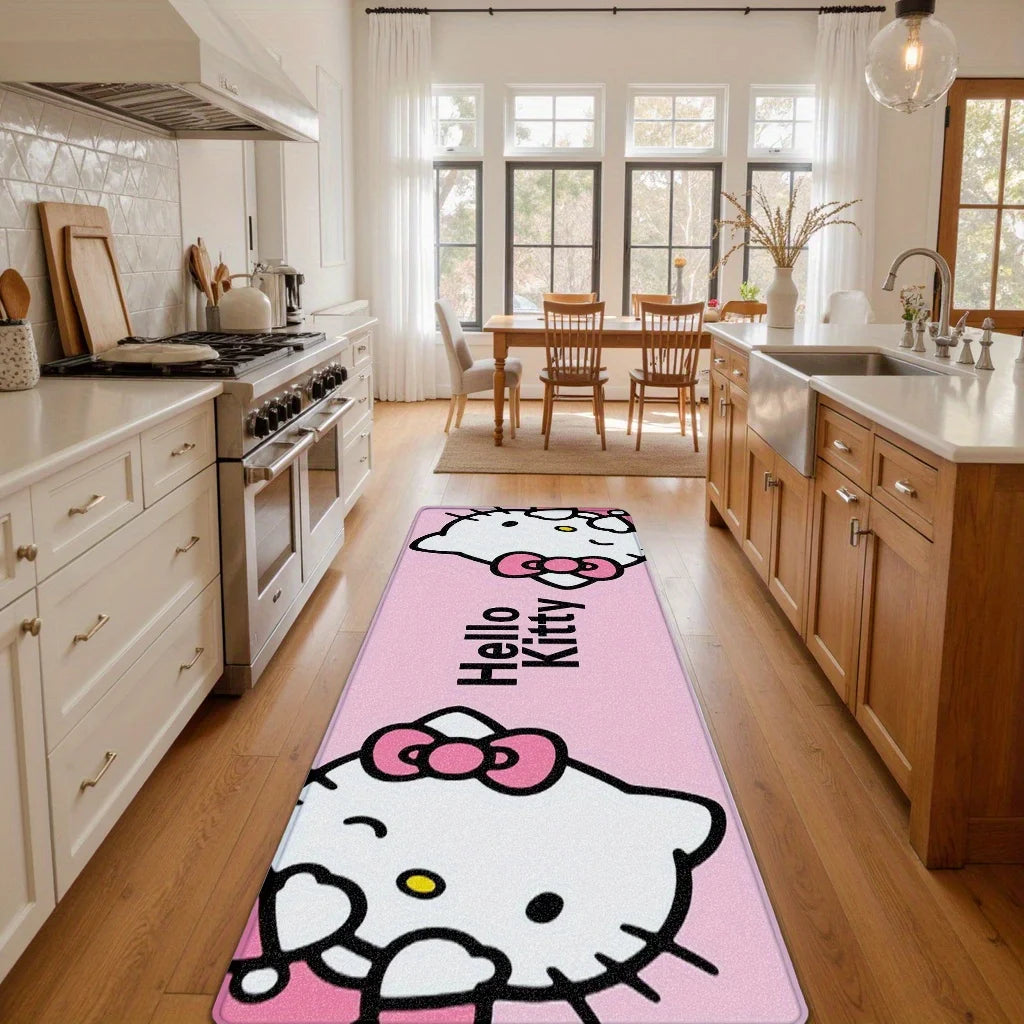 Hello Kitty Double-Sided Rug – Cute Bedroom & Nursery Floor Mat for Home Decor