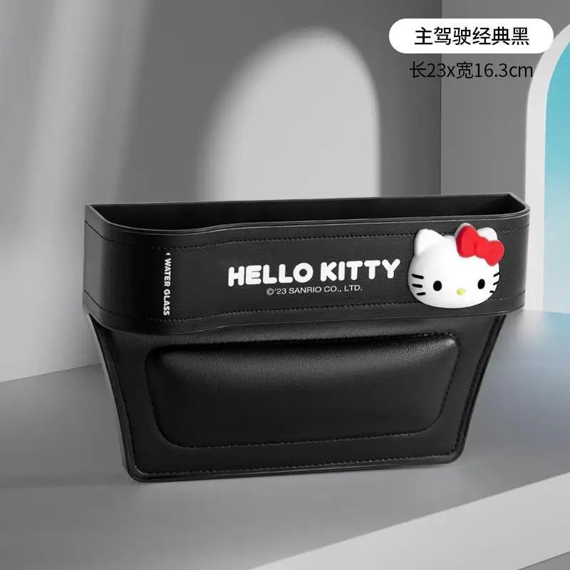 Cute Sanrio HelloKitty 2026 Car Storage Organizer for Seat Gap Kuromi My Melody Cartoon Anime Kawaii Phone and Trash Holder