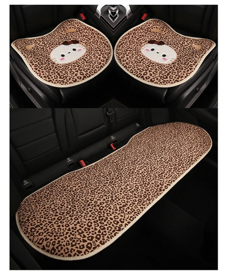 Hello Kitty Car Neck & Lumbar Support Pillow Set – Cute Cartoon Headrest Cushion for Travel & Driving Comfort