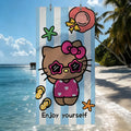 Sa H-HelloK-Kitty Leopard DarkSkinned Hottie Quick Drying Beach Towels Are Suitable For Swimming Pools Camping Yoga And The Gym