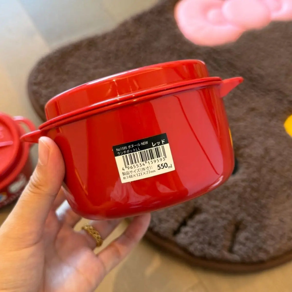 Hello Kitty Anime Lunch Box & Instant Noodle Bowl – PP Microwave-Safe Large Capacity Portable Food Container