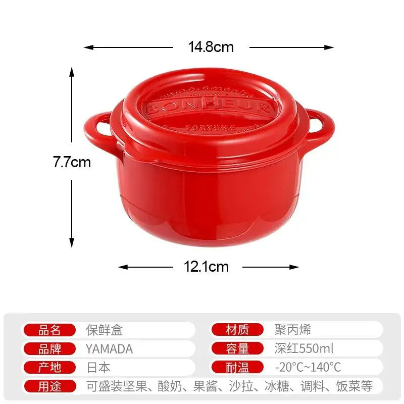 Hello Kitty Anime Lunch Box & Instant Noodle Bowl – PP Microwave-Safe Large Capacity Portable Food Container