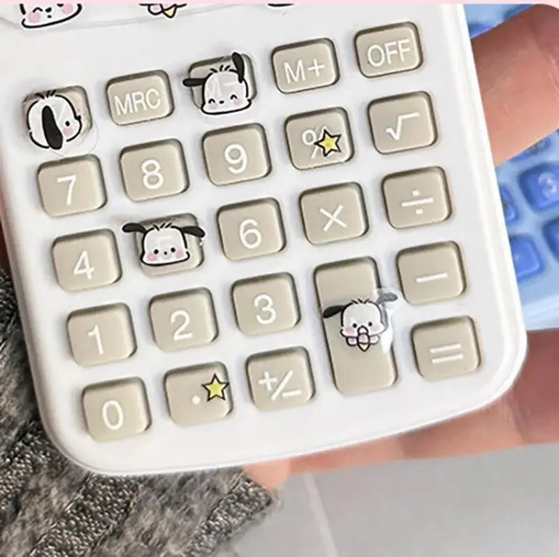 Cute Cartoon Calculator for Students Mini Portable 8-Digit Display Math Office School Supplies Accounting Tool Gift Essentials