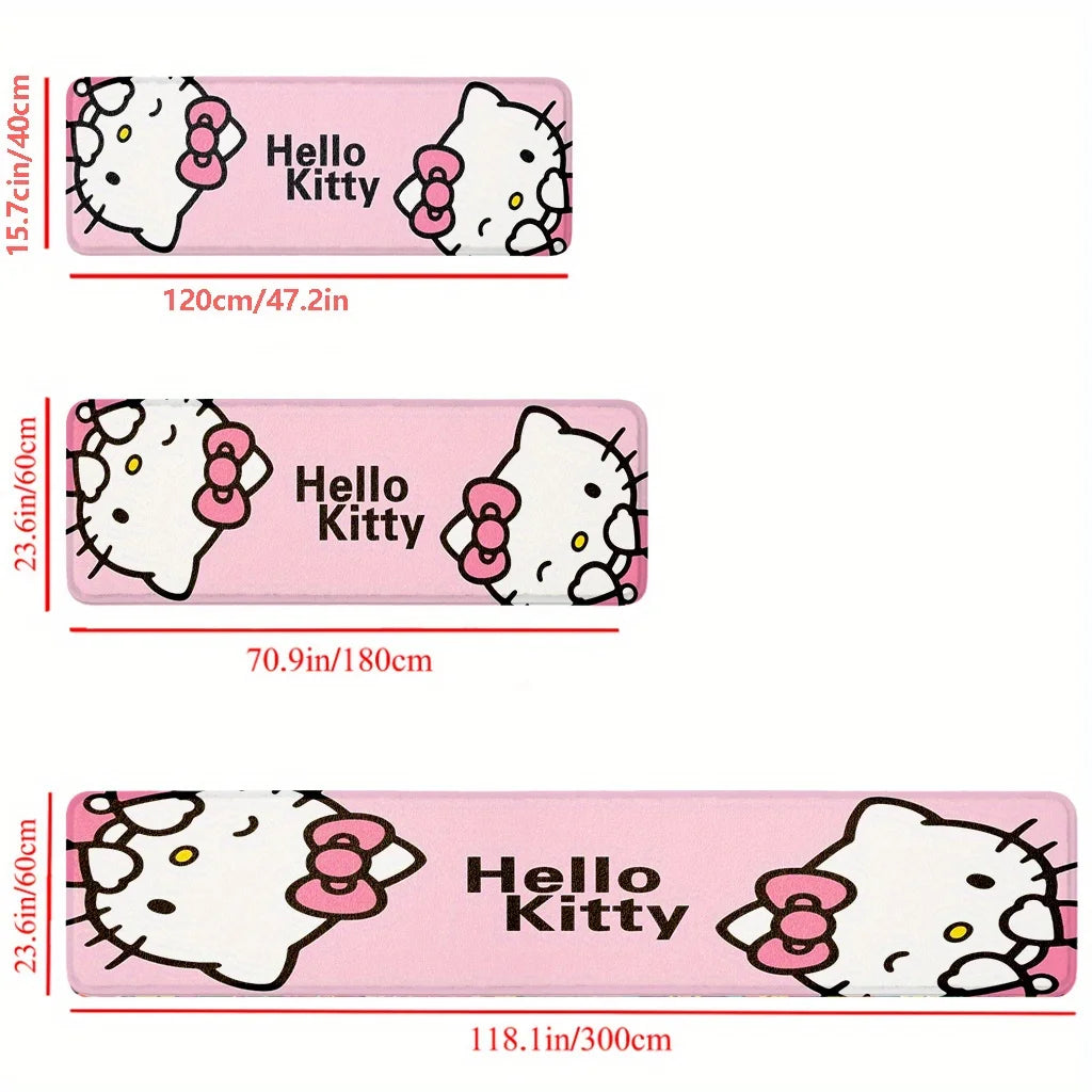 Hello Kitty Double-Sided Rug – Cute Bedroom & Nursery Floor Mat for Home Decor